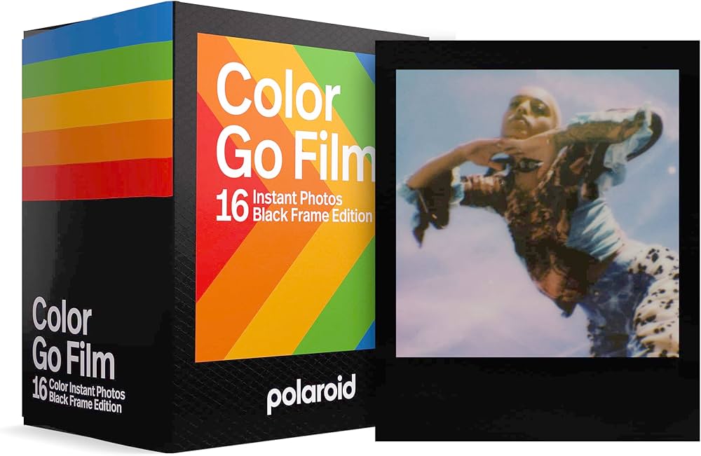 Polaroid Color Go Film x16 - Black Frame(For Go Camera Only)