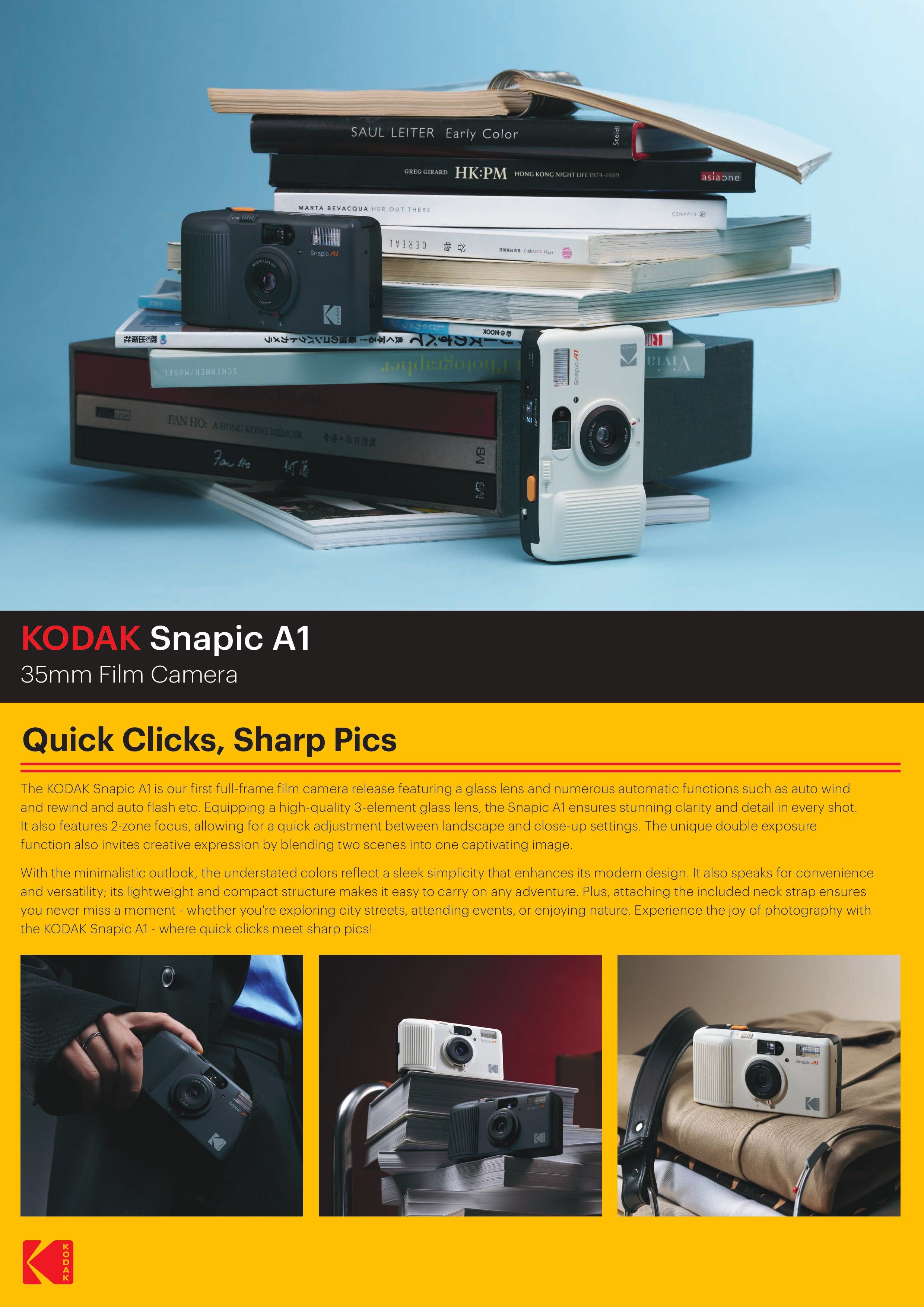 Kodak Snapic A1 35mm Film Camera 電動菲林相機 底片機