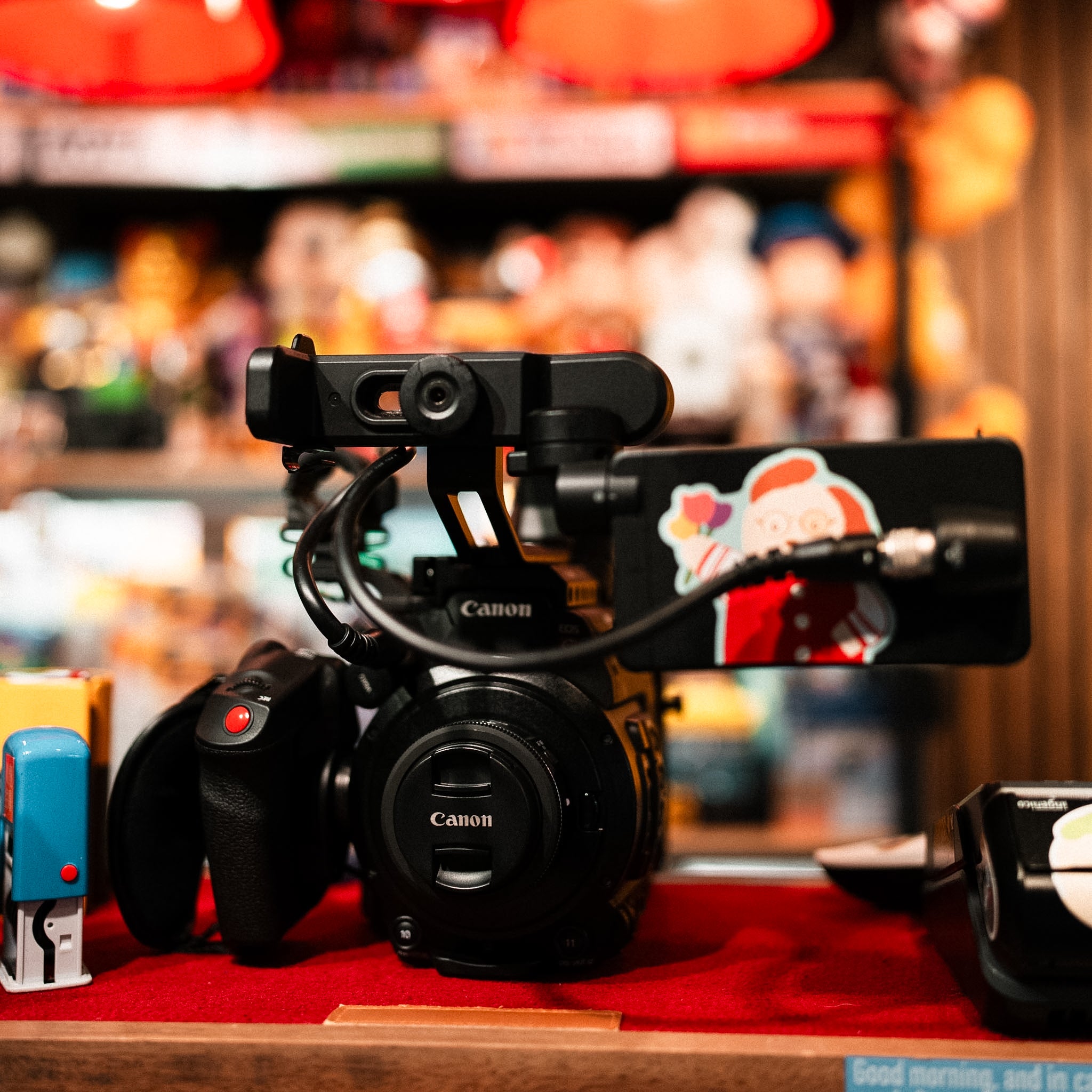 Canon C200 with 24mm f2.8, BP-A30 battery with charger, and small rig Vmount battery, Tilta cage with vmount converter