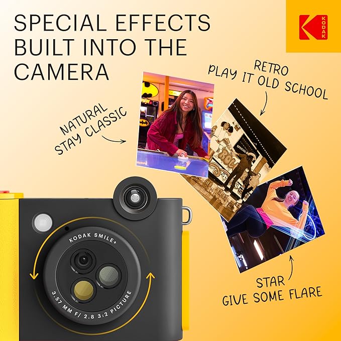 Kodak Smile+ camera with 50pc Zink glossy sticker film
