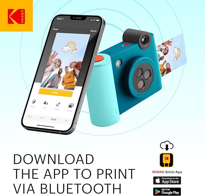 Kodak Smile+ camera with 50pc Zink glossy sticker film