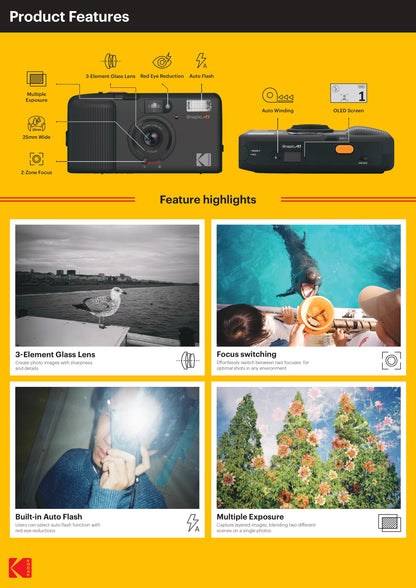 Kodak Snapic A1 35mm Film Camera   電動菲林相機 底片機